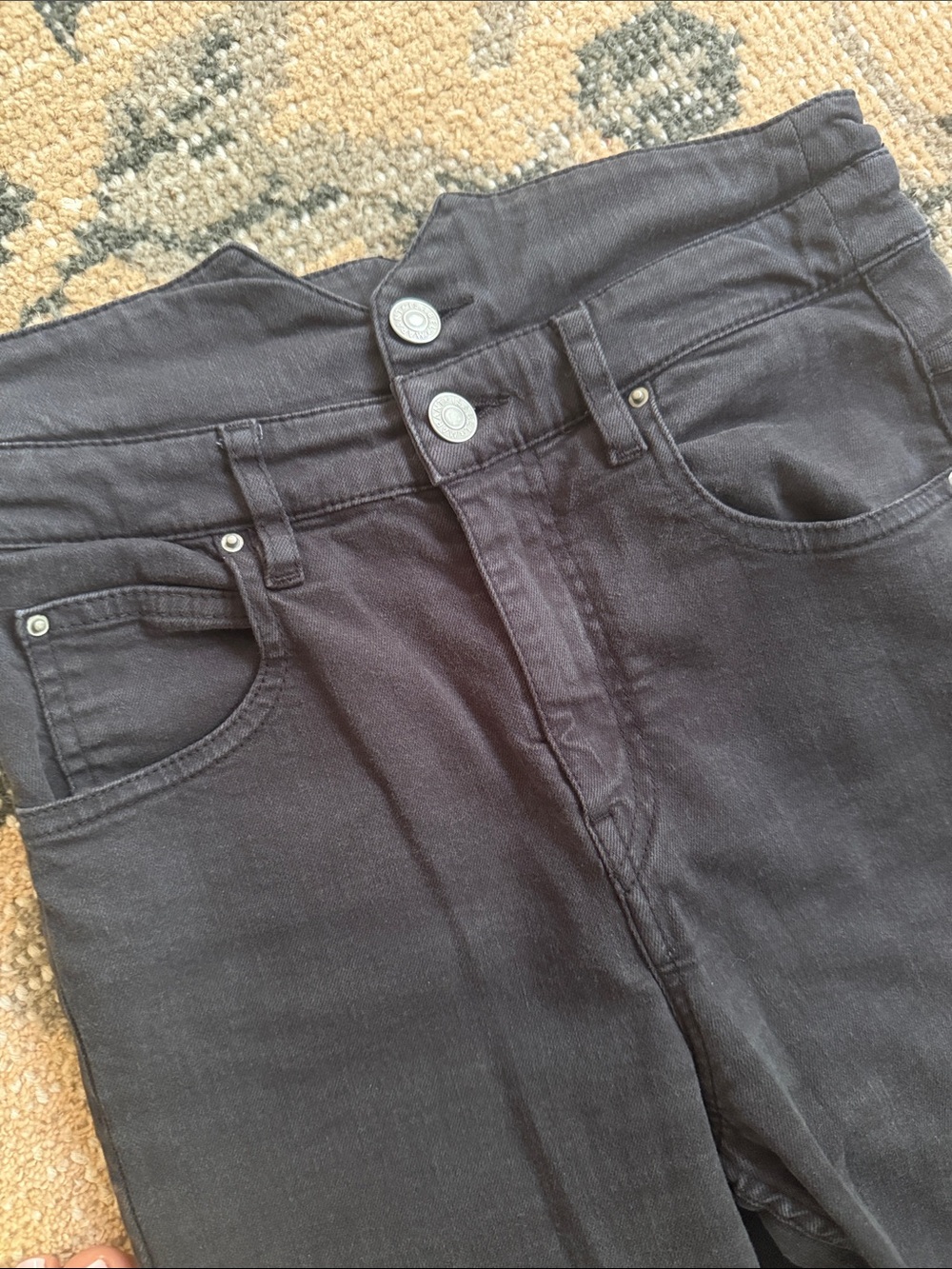 Isabel Marant Étoile Earley Jeans High Waisted Black